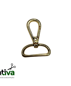 MOSQUETÃO OURO REFORÇADO 3CM