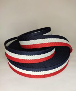 ALÇA LISTRADA AZUL MARINHO/BRANCO/VERMELHO