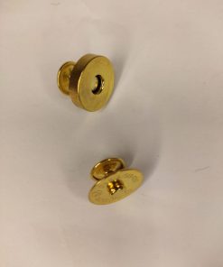 BOTÃO IMÃ COM REBITE DUPLO DOURADO