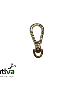 MOSQUETÃO OURO 1CM GRANDE