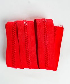 Zíper Tratorado Vermelho