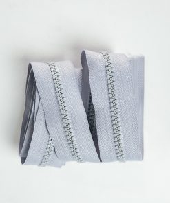 Zíper Tratorado Cinza