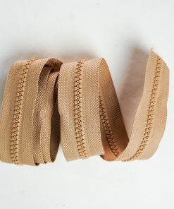 Zíper Tratorado Bege