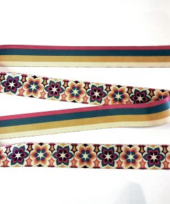 ALÇA 3 CM - FLORAL E LISTRAS