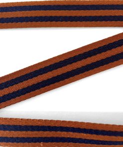 ALÇA LISTRADA 3 CM- MARROM E AZUL MARINHO