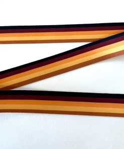 ALÇA LISTRADA 3 CM - TONS MARROM