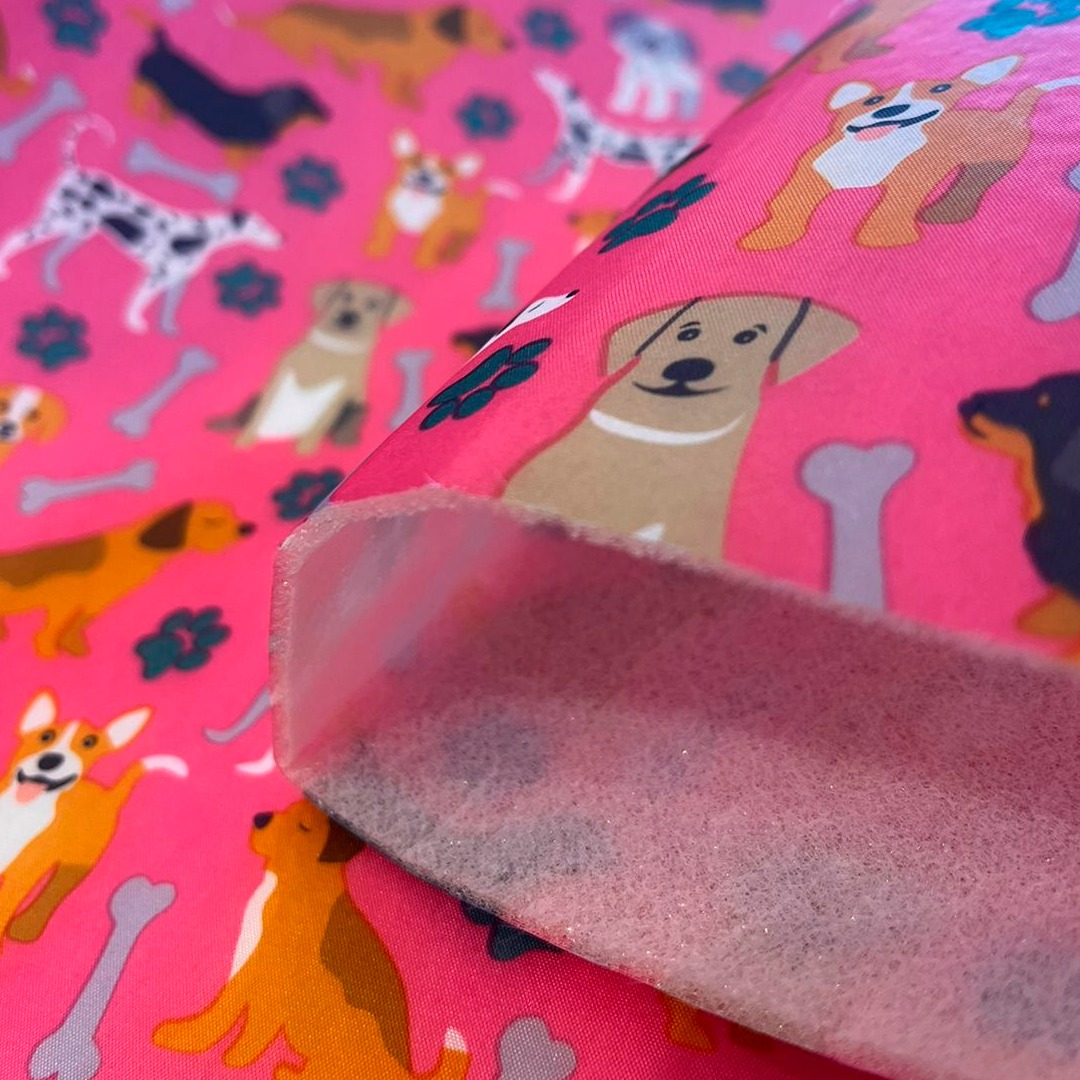 NYLON DUBLADO - ESTAMPA CACHORROS