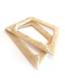 ALÇA ACRÍLICA - MARFIM RETANGULAR