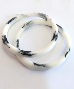 ALÇA ACRILICA REDONDA BRANCA