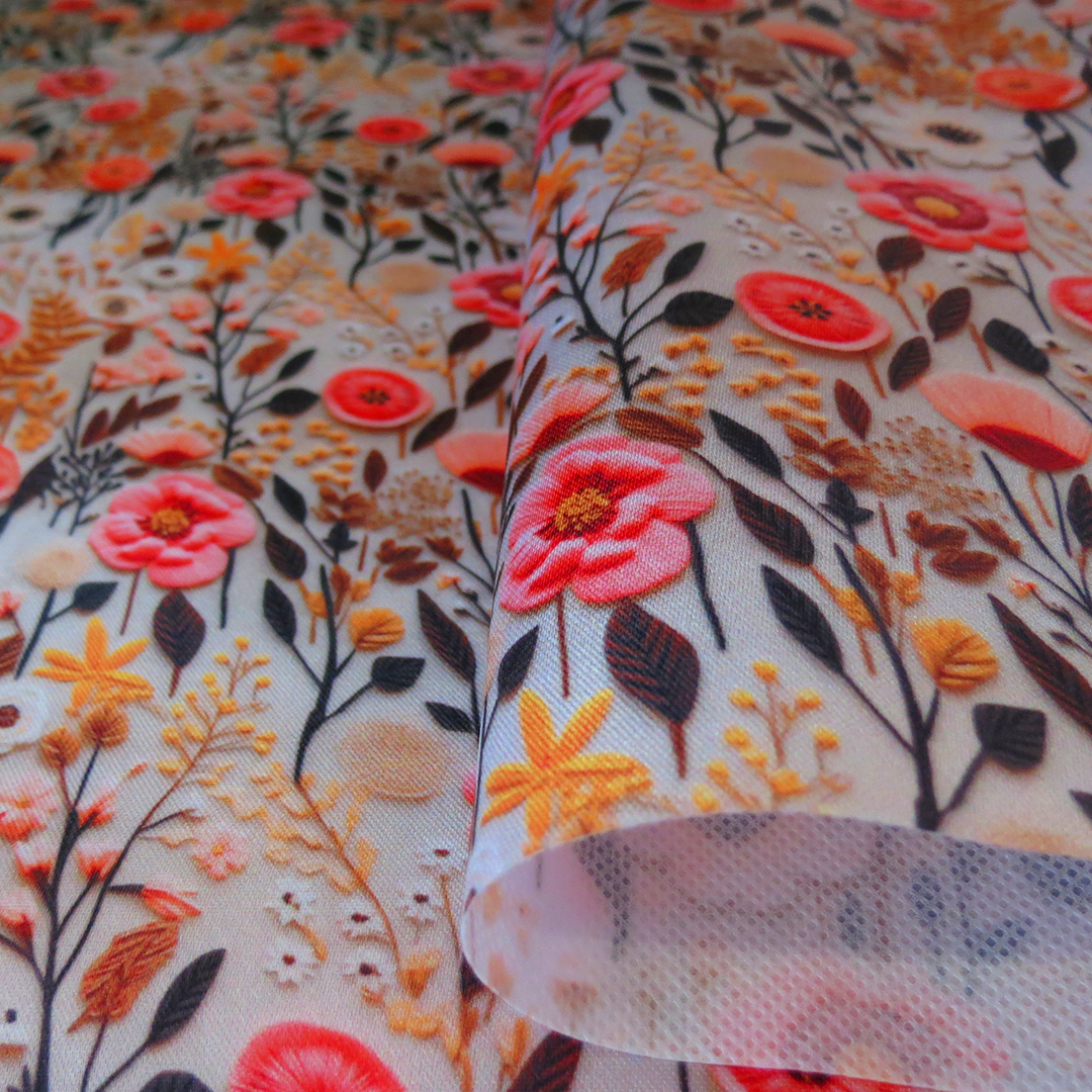 CETIM ESTAMPADO - COR: FLORAL 3D