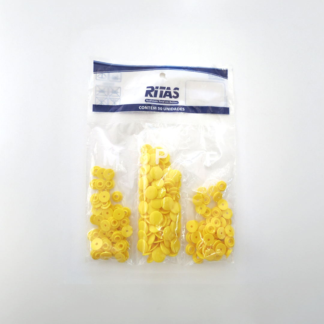 BOTÃO RITA Nº 12 - COR : AMARELO