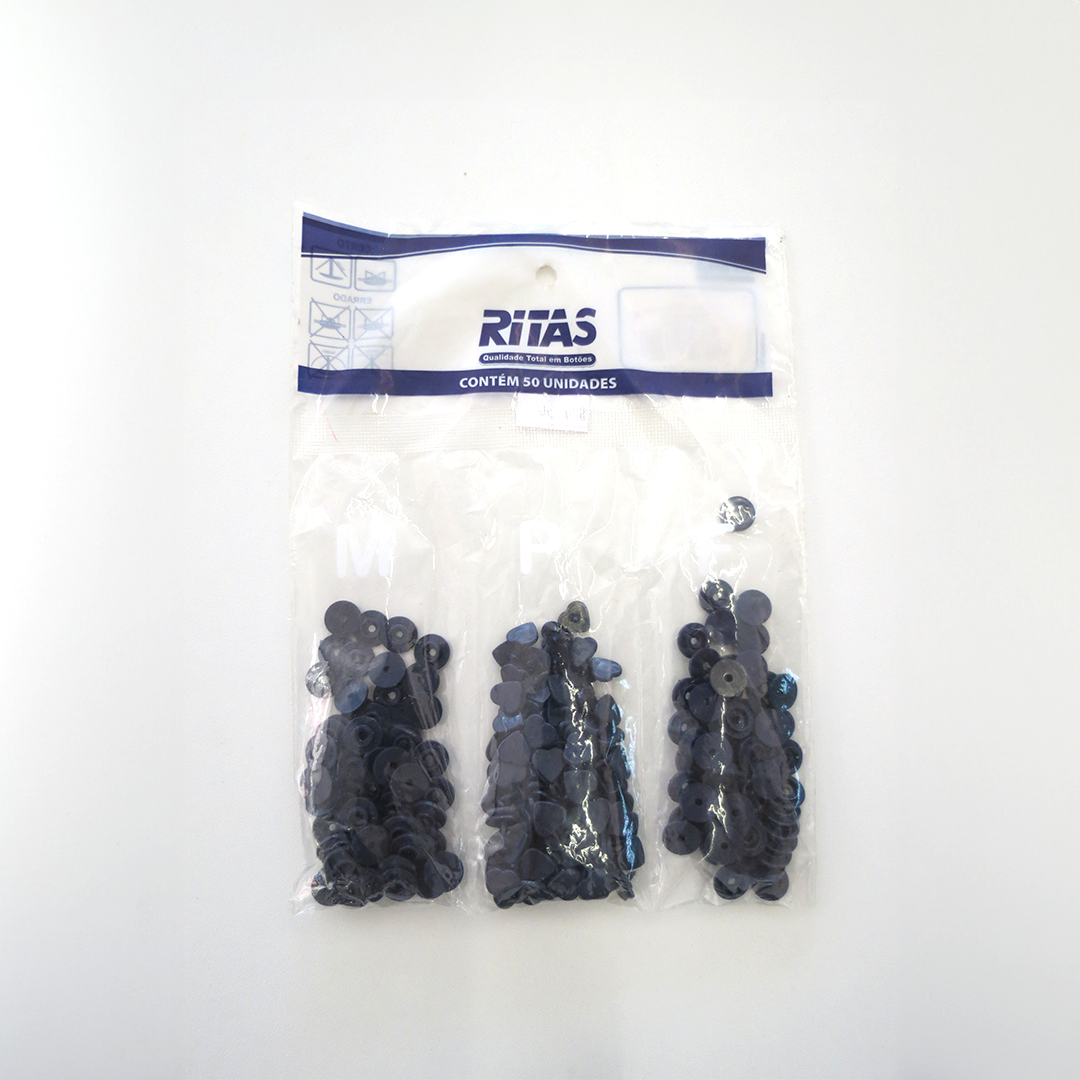 BOTÃO RITA Nº 10 - COR : MARINHO