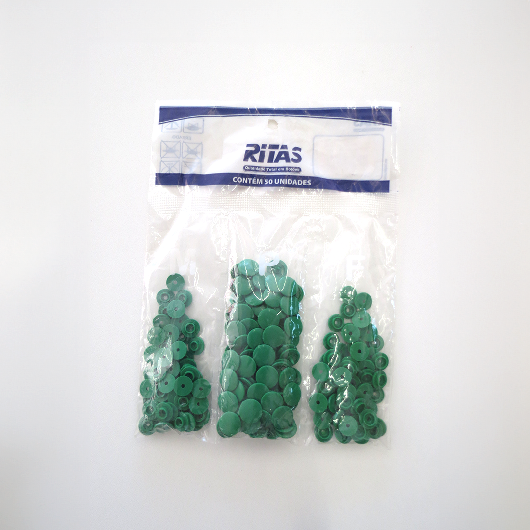 BOTÃO RITA Nº12 - COR : VERDE BANDEIRA
