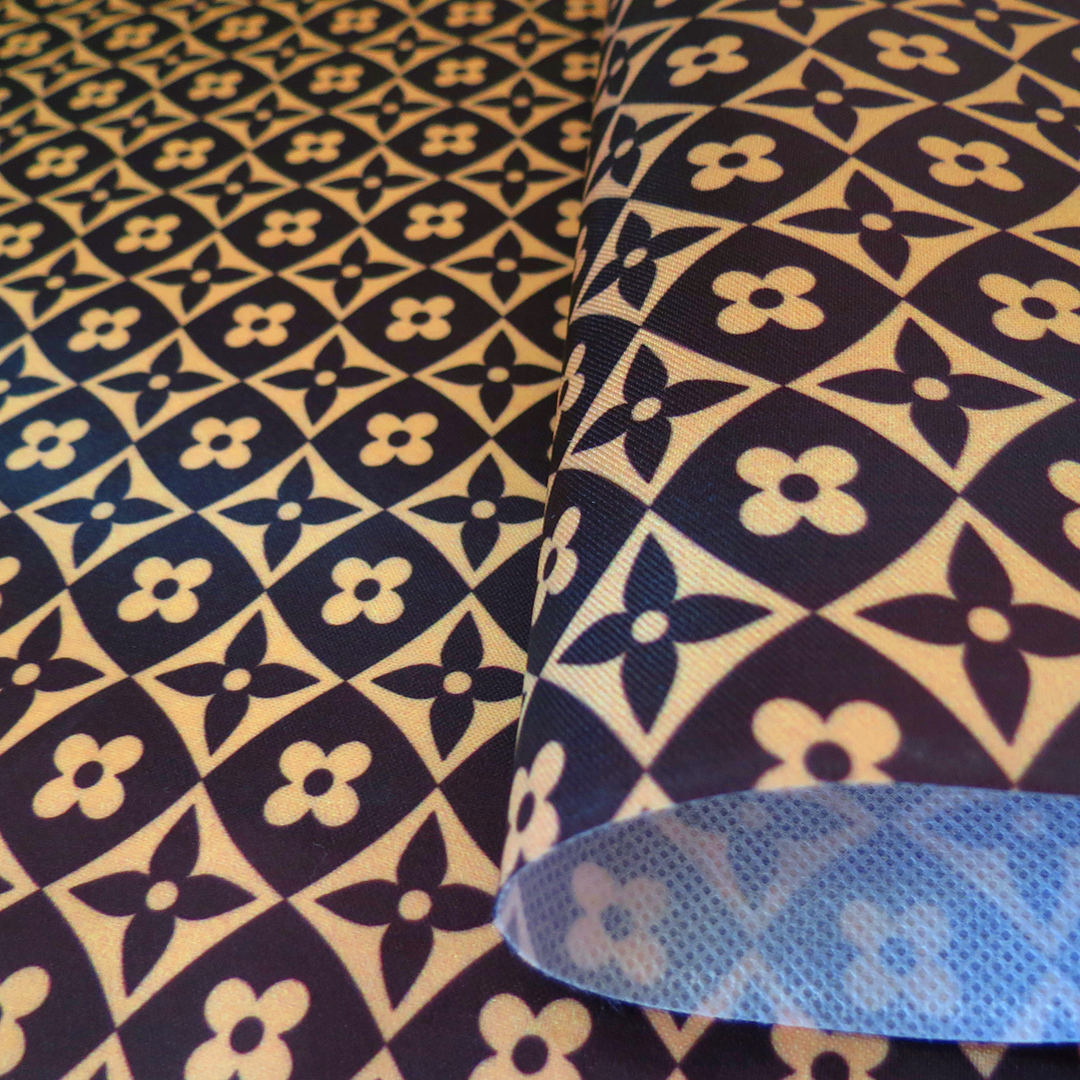 CETIM ESTAMPADO - COR: GRIFE PRETO