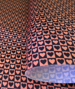 CETIM ESTAMPADO- CORACAO ROSA