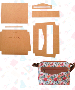 MOLDE MDF BOLSA LIZA - BY: Cristina borges