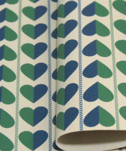 DOLL ESTAMPADO - CORAÇÃO AZUL/VERDE