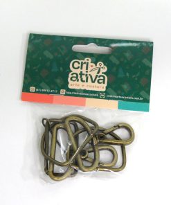 KIT FERRAGEM 3CM COR:OURO VELHO