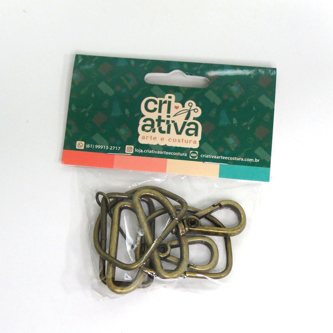 KIT FERRAGEM 3CM COR:OURO VELHO