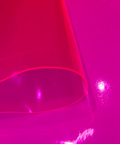 PLÁSTICO CRISTAL - ROSA NEON