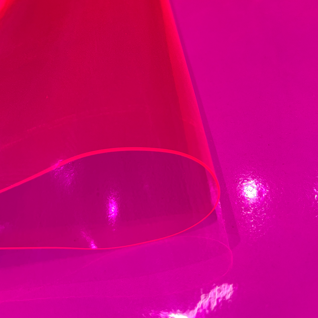 PLÁSTICO CRISTAL - ROSA NEON